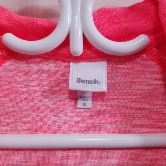 Bench Pink  2 Tone Zipper Sweater Size Small Running Hoodie Jacket Athletic - Picture 7 of 11